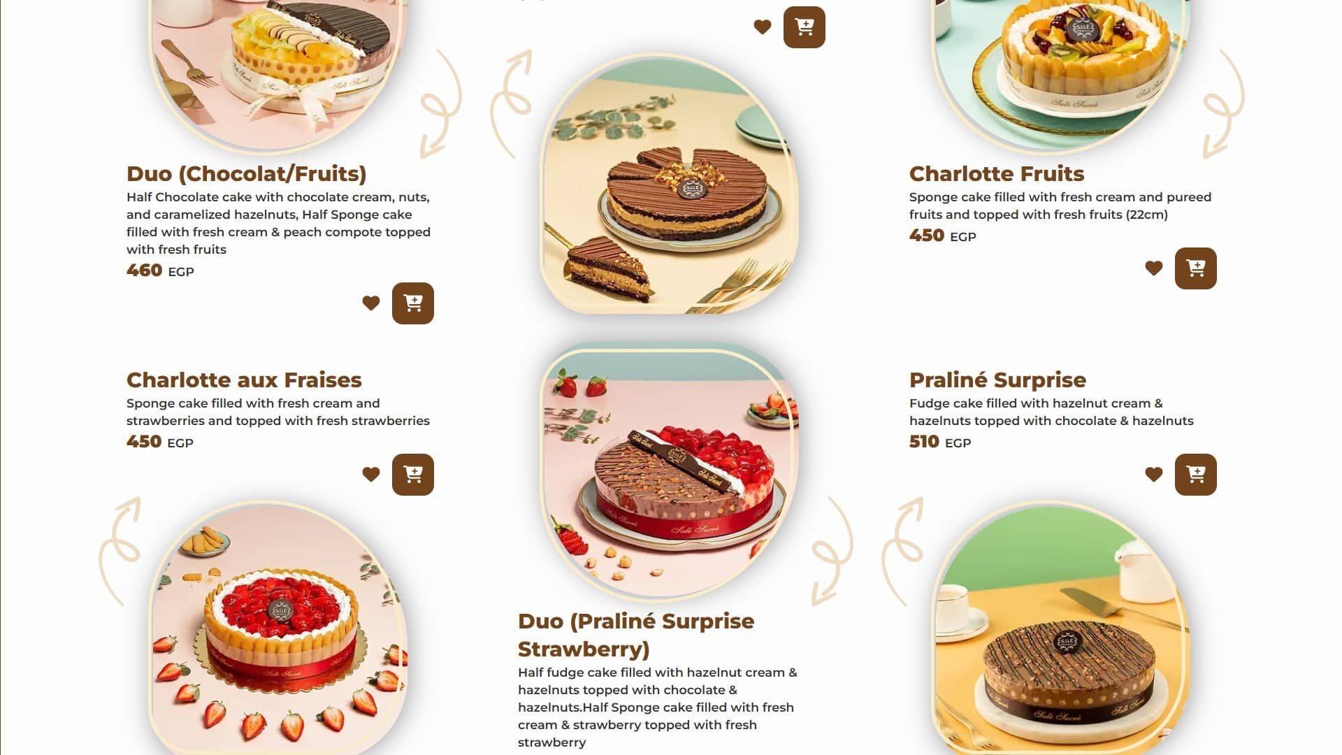 Responsive website page designed for Sale Sucre Patisserie featuring elegant visuals, premium dessert photography, modern UI design, and an optimized user experience. | صفحة ويب متجاوبة مصممة لـ Sale Sucre Patisserie تتضمن صورًا راقية للحلويات، وواجهات حديثة، وعناصر بصرية أنيقة، وتجربة مستخدم محسنة.